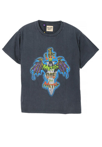 GALLERY DEPT LIVE FOR METAL TEE vintage schwarz LFM10287 VBLK 152883460