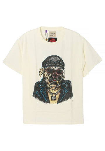 GALLERY DEPT バイカー Tシャツ DOG TEE ライト アーカイバル ホワイト 152883787