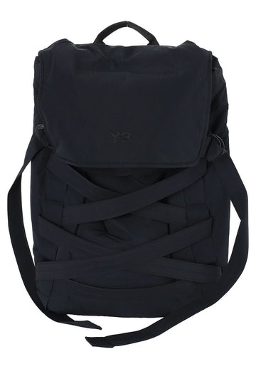 Yohji Yamamoto Cinch Backpack Black 152352391