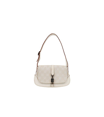 GUCCI Weiße GG Jacquard Jackie Schultertasche 59384 156529548