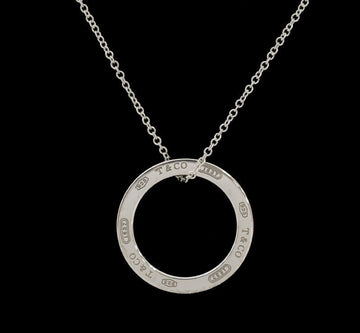 TIFFANY & CO 1837 Kreis Anhänger Silber Halskette 8940027342 156539789