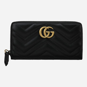 GUCCI Marmont Reißverschluss Geldbörse Schwarz 156551014