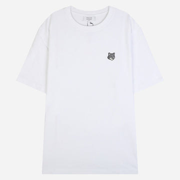 MAISON KITSUNE Graue Fuchs Kurzarm-T-Shirt Weiß PM00108KJ7025 P100 156552490