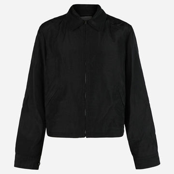 LEMAIRE Linen Viskose Blouson Jacke Schwarz 156552649
