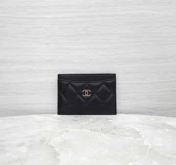 CHANEL Kaviar Schwarz Kartenetui AP0213 156566345