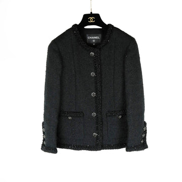 CHANEL Iridiscentes Baumwoll-Tweed-Jacke P79349 14197 156566593