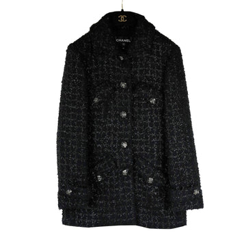 CHANEL Iridescent Wool Silk Tweed Jacket P73633 14195 156566596