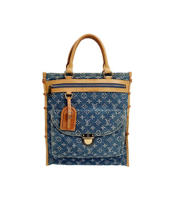 LOUIS VUITTON Monogram Denim Sac Plat 59647 156571540