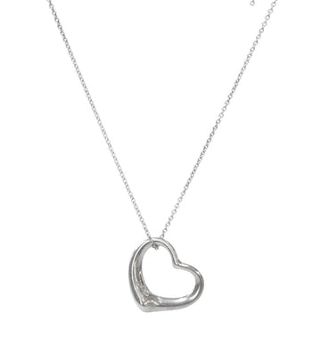 Tiffany & Co Open Heart Silver Necklace 58791 156571684