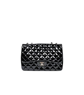CHANEL Schwarzes Lackleder Große Klassik 59091 156606408