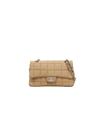 CHANEL ベージュ パディング チョコバー ショルダーバッグ 58487 156606416