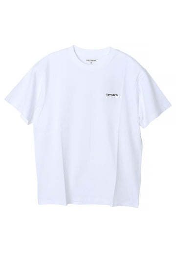 Carhartt WIP SCRIPT Embroidered Short Sleeve T-Shirt White I030435 00AXX 144755852