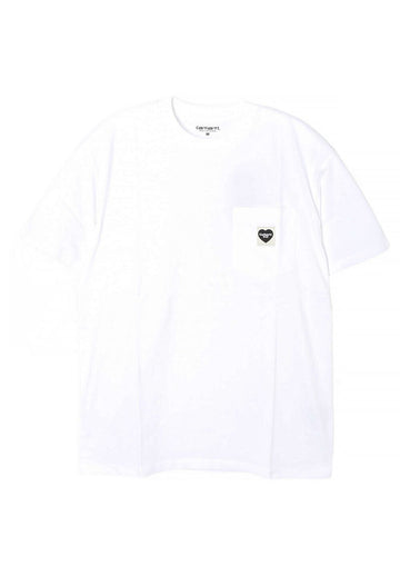 Carhartt Pocket Heart Short Sleeve T-Shirt White 00AXX 138387539