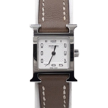 Hermes HOUR PM Mini 21mm Silver Strap Women's Watch 12345 156607195