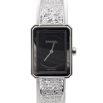 CHANEL Boy Friend Small Steel Tweed Band 22MM Quartz Women's Watch H4876 156607197
