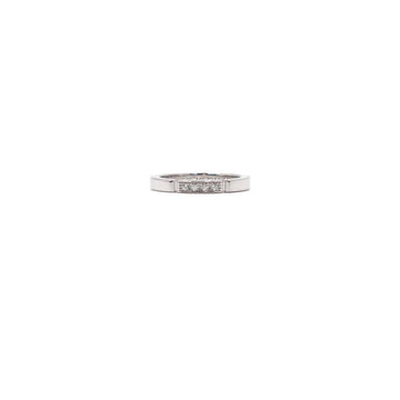 Cartier 18K White Gold Panda Wedding Ring with 4 Diamonds 25mm 9 Size aa63877 156607621