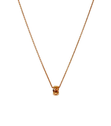 CHANEL 18K Beige Gold Coco Crush Necklace 60253 156619833