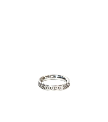 GUCCI Diamante dünner Ring 11 Silber 57003 156620065