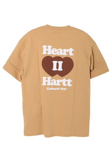 Carhartt WIP HEART II HARTT Short Sleeve T-Shirt Dusty Hamilton Brown I035203 07EXX 149902187