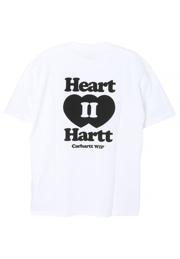 Carhartt WIP HEART II HARTT Short Sleeve T-Shirt White I035203 02XX 149902216
