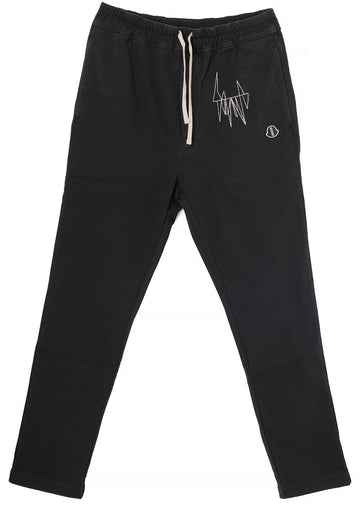 MONCLER Schwarze Heavy Cotton Jersey Jogger Pants 156076769