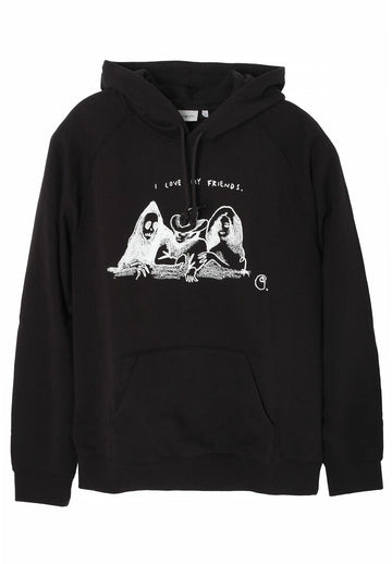 CARHARTT PEPE FRIENDS フーディ ブラック I0339340D2XX 125120950