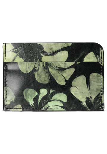 DRIES VAN NOTEN Lederkartenetui mit Blumenmuster Grün 251022100799604 129634608