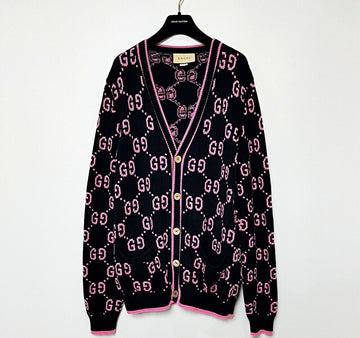 Gucci Knit Cotton Jacquard Cardigan 752412 Size L 156634235