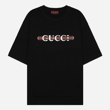 Gucci Cotton Jersey T-Shirt Black 156622585