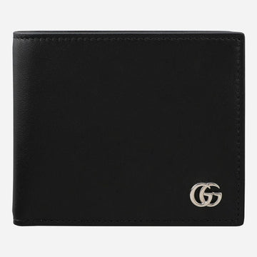 GUCCI 6S メンズ GG マーモント 二つ折り財布 ブラック 1000 156622468