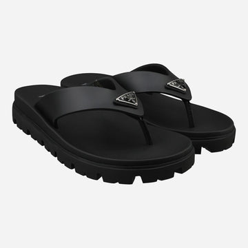 PRADA 三角ロゴラバーストラップサンダルブラック 2Y3130 3LKK F0002 156699968