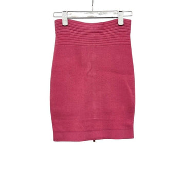 Balmain Gold Zipper Skirt Pink ETB021054 151515929