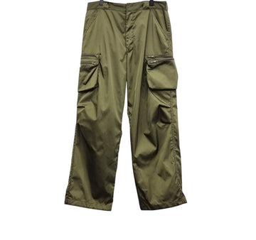 Prada Unused Linen Green Cargo Pants PRB042532 151516457