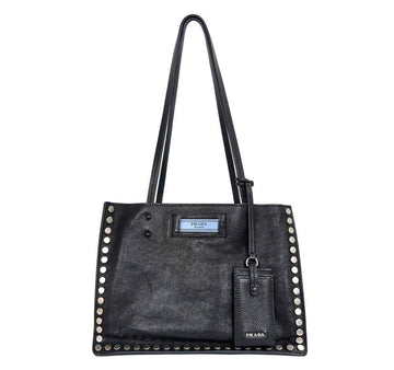 PRADA Studded Etiquette Tote Schultertasche 1BG121 156702098
