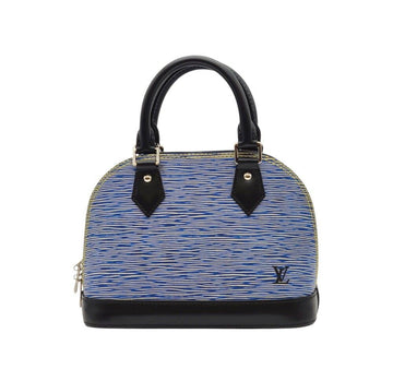 Louis Vuitton Epi Alma BB Blue Top Handle Crossbody Bag LOB032419 151516813