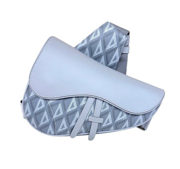 Dior Diamond Men's Saddle Bag Gray DIB042517 151517203