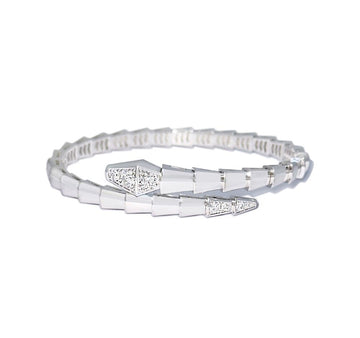 BULGARI 18k セルペンティ バイパー ブレスレット ダイヤ 18K WG DM0JL8I9 156504205