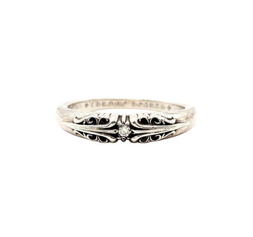 CHROME HEARTS ベビー K&T クロスリング 28号 シルバー ダイヤ B6C798ME 156702560