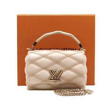 LOUIS VUITTON GO-14 PM ラムスキン バニラ トートバッグ兼チェーンショルダーバッグ M12338 156712409