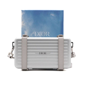 Dior Rimowa Aluminum Gray Personal Clutch and Shoulder Bag Crossbody 2DRCA295YWT 156712429