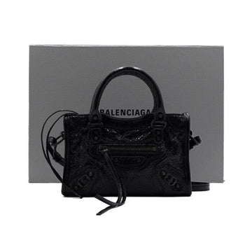Balenciaga Black Le City Nano Tote Bag and Shoulder Bag Crossbody 819671 156712435