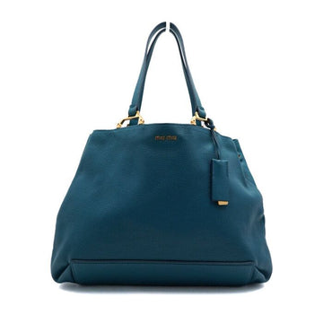 MIU MIU ブルーマドラストートバッグ兼ショルダーバッグ 5BG002 156712448