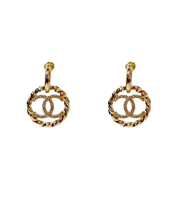 CHANEL Crystal Drop Earrings 59592 156719185