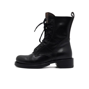 Louis Vuitton Black Leather Monogram Metropolis Women's Walker Boots 1A7WI2 156721551