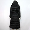 Burberry Black Belted Hooded Down Women's Long Padded Jacket 80035431 156726413 [P]