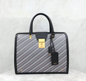 THOM BROWNE コーティングキャンバスレザーフレーム MR.THOM ブリーフケース MAG310A 149230156