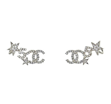 CHANEL CC Number 5 Star Crystal Earrings Y2YBX1DW 156746653