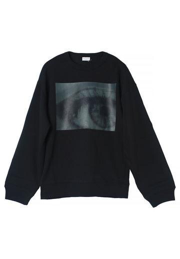 DRIES VAN NOTEN HAX プリンティング スウェットシャツ ブラック 2420211669610900 100343849