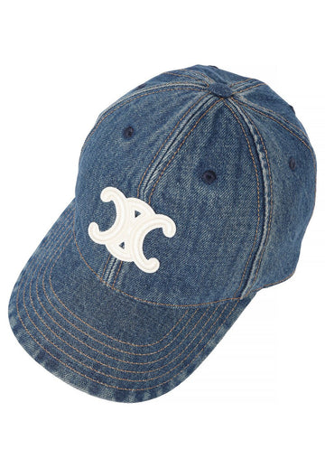 CELINE Baseballcap Triope Union Washed Denim 07UW 156751202