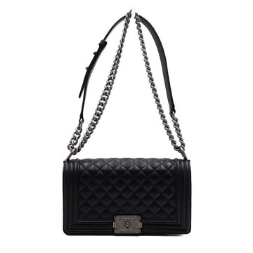 CHANEL Medium Flap Black Caviar Shoulder Bag A67086 156760204
